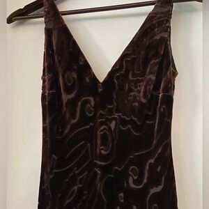Ralph Lauren Paisley Velvet Dress Gown - 6